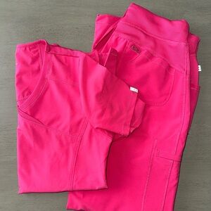 Cherokee Infinity Pink Scrubs Set